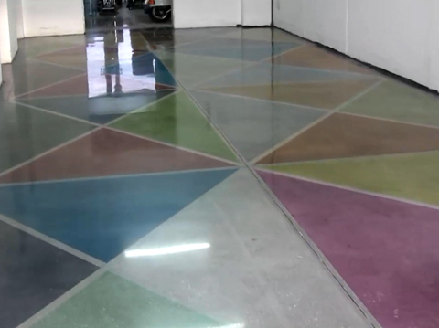 彩色混凝土密封固化剂地坪用于家庭